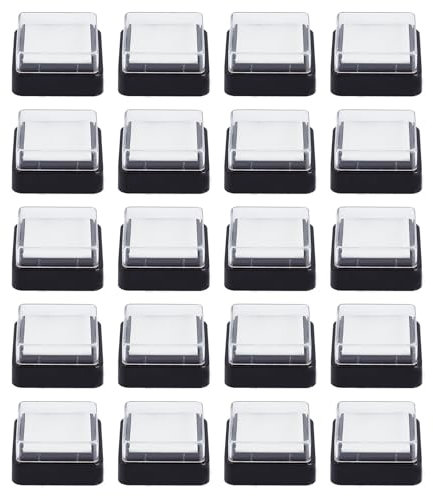 NICENEEDED 20 Stück Leeres Stempelkissen 1.18 x 1.18 Zoll Fingerabdruck Tintenkissen Aus Schwamm Ohne Farbe Mini Stempelkissen Ohne Tinte