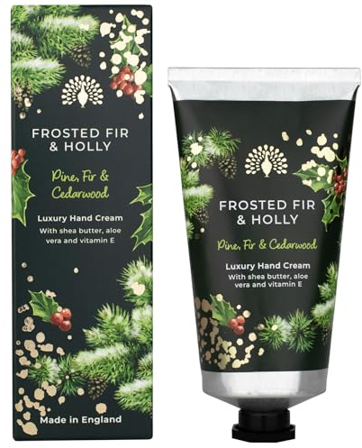 The English Soap Company Frosted Fir and Holly Collection Hand Cream 75ml