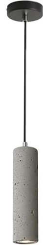 Lámpara colgante de 1 luz moderna y minimalista, barra de bar de hormigón e isla de cocina, estilo industrial nórdico, encanto retro de mediados de siglo, lámpara colgante ideal para comedor