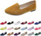 Womens Suede Slip On Ballerina Size 6 Work Smart Office Comfort Shoes Womens Ballet Shoes Pointed Toe Flats Shoes Formal Casual Pumps Ladies Ballet Ballerina Yellow