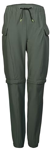 killtec Jungen Funktionshose mit abzippbaren Beinen KOS 133 BYS PNTS, Oliv, 140, 43044-000