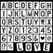 8 cm Buchstaben Schablone Groß, 42 Stück Buchstabenschablonen, Wiederverwendbar DIY Buchstabenschablonen, Schablonen Buchstaben für Zahlen Zeichen Malen und Basteln Zahlenschablonen