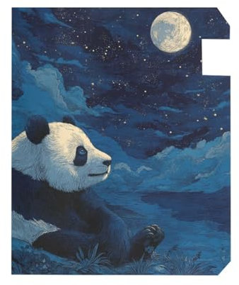 Blue Quiet Panda Decorative mail box cover for spring fun happy new year mailbox cover standard size Caja de correos 18 x 21 Inch