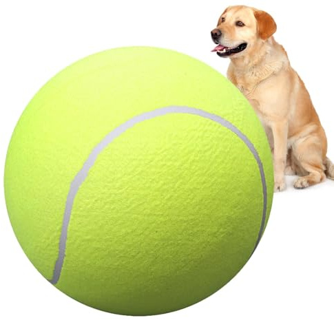 Riesiger Tennisball - Große riesige Hundebälle,Großes Haustierspielzeug, lustiger Outdoor-Sportball für mittelgroße und kleine Katzen, Hunde, Spielplatzspaß