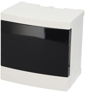 EDO Coffret de Distribution Apparent 1 Rangée pour 4 Modules 14 x 14 x 9,5 cm - IP40 Blanc Boîtier Électrique en ABS - Coffret Électrique pour Installations Intérieures