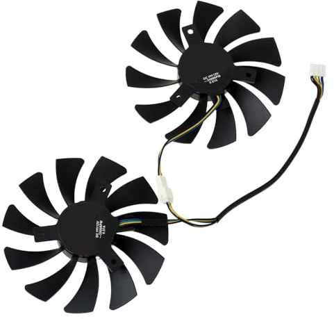The Lord of the Tools 1 Paire Ventilateur de Refroidissement 4 Broches 85 mm pour Ordinateur de compétition Compatible avec PowerColor RX 5600 5700