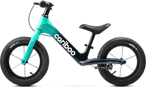 Cariboo Laufrad Kinder ab 2 Jahren - Ultraleicht 3,6 kg - Verstellbarer Sattel und Lenker - Magnesiumrahmen, V-Brake - Balance Bike bis 30 kg - Magnesium Max