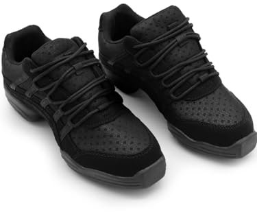 Capezio Women's Studio Shoes Dance Sneakers, Black, 6 UK