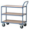 Tischwagen 3 Ladeflächen Trgf. 250kg L850xB500 Holzwerkstoff PROMAT RAL 5014