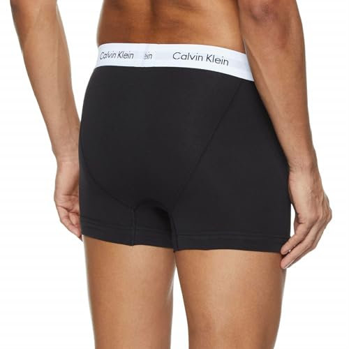 Calvin Klein Low Rise Trunk 3Pk, Boxer a Vita Bassa Uomo, Multicolore (Black/White/Grey Heather), M