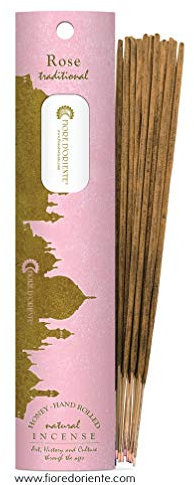Fiore D 'oriente Rosa Incense100% Naturel 10 clés