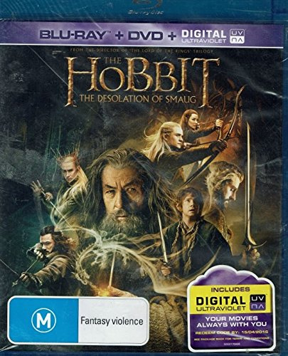 The Hobbit The Desolation of Smaug Blu-Ray DVD + Digi UV (Australian import)