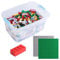 Bausteine - 1264 Stück, Kompatibel zu Allen Anderen Herstellern - Inklusive Box und Grundplatte, Bunt XL
