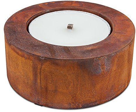 Scheulen Metall Zylinder Rost inkl. Flammschale Ø 26 cm / 10 cm