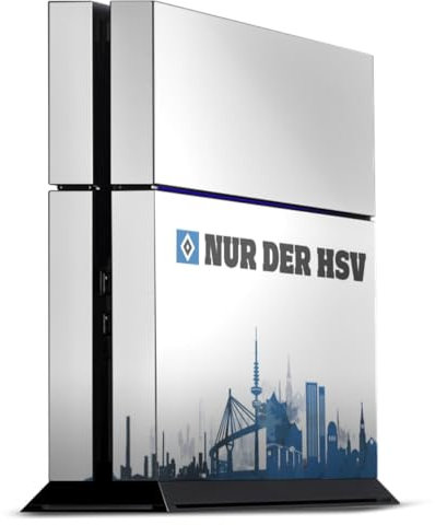 DeinDesign Skin kompatibel mit Sony Playstation 4 Folie Sticker HSV Offizielles Lizenzprodukt Bundesliga