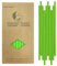 Grüne Papier Trinkhalme, 197mm,100 Stück Grüne Trinkhalme, 100% Biologisch Abbaubar Recycelbar Einweg Strohhalme für Cocktails, Säfte and Party