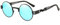 Dollger Runde Steampunk-Sonnenbrille Hippie-Brille Metallrahmen 100% UV-blockierende Gläser