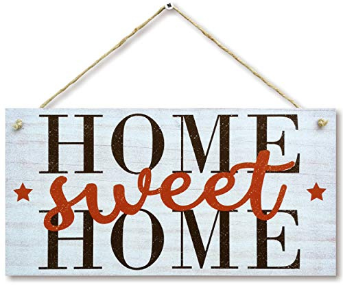 CARISPIBET Home Sweet Home | home decor sign, wholesome and welcoming, wall art, house decoration 6 x 12