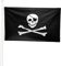 KliKil Bandera Piratas Jolly Roger Grande - 1 Bandera de Piratas para Balcon, Bandera Pirata negro con calavera Para Exterior Jardin y Mastil, Pirate Flag - 90x150 cm