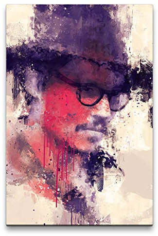 Johnny Depp Porträt Abstrakt Kunst Schauspieler Star Hollywood 60x90cm Leinwandbild
