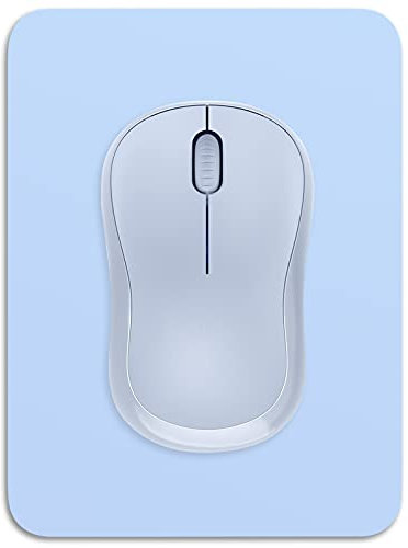 Dapesuom kleines Mauspad, 15,2 x 20,3 cm, mit Rutschfester Gummiunterseite, wasserdichtes Mini-Mauspad für Damen, Herren, kabellose Maus Laptops, Zuhause, Büro, Reisen, Himmelblau