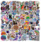 100 Stück aesthetic graffiti lustige Vinyl Aufkleber sticker stickers set für auto motorrad Laptop Kinder Teenager Erwachsene (HUIGEYU)