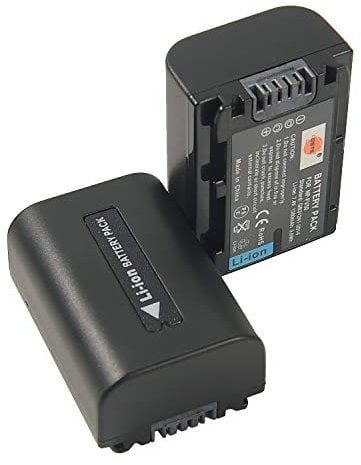 DSTE Electron NP-FV50 Rechargeable Li-ion Battery (2-pack) Compatible with Sony HDR-CX380, HDR-CX430V, HDR-CX900, HDR-CX260V, HDR-CX580V, HDR-CX760V, HDR-PJ200