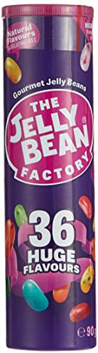 Jelly Bean Factory Gourmet Tube | 36 Mix | Gluten- und Gelatinefrei | Impulse Candy (1 x 90g)