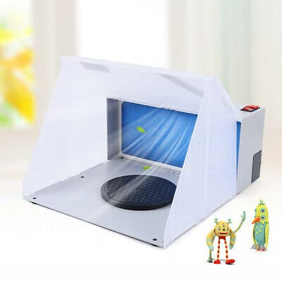 Profi Tragbar Airbrush Kabine Mini Spritzkabine Lackierkabine Sprühbox Absauganlagen kit