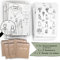 Schokoladenseite 6er Set: Hochzeitsmalbuch mit verschiedenen Brautpaar Designs und bemalbaren Aufklebern! 6 Malbücher für Kinder mit Stiften und je 12 Aufkleber. (P+K, mit Stiften)
