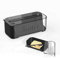 Butter Dish with Lid and Knife,Butter Container with 180° Rotating Sealing Flip-Top ,Butter Keeper for Countertop or Fridge,Plastic Butter Holder Container, BPA-Free, Freezer Safe, Hand Wash (Black)