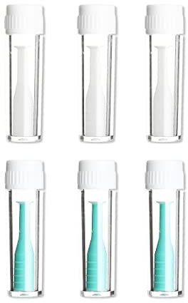 Colocador De Lentes De Contacto De Silicona De 6 Piezas, Extractor De Lentes De Contacto Duras, Ventosa Para Lentes De Contacto Con Estuche, Ligero Y PortáTil, Adecuado Para Viajes Y Uso Diario