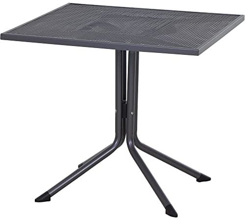 Siena Garden Elda Tisch 80x80 cm, matt-anthrazit Streckmetall