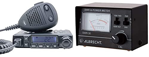 CB-Funkgerät PNI Escort HP 6500, Multistandard, 4 W, AM-FM, 12 V, ASQ, HF-Verstärkung & Albrecht SWR-30, PWR Power- Meter, Stehwellen- und Leistungsmessgerät zum Abstimmen von Funkantennen, small