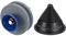 sourcing map Lawn Mower Blade Sharpener, 3Pcs Double Layer Corundum Mower Blade Grinder Stone with Blade Balancer for Power Drill Hand Drill