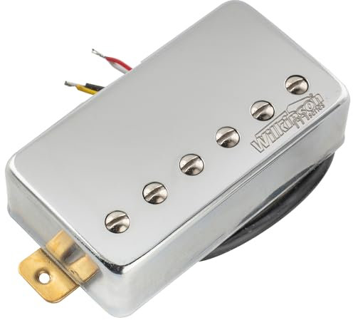 Wilkinson Vintage Alnico 5 PAF Micro Humbucker Chevalet Pickup pour Epiphone USA Les Paul SG Style Guitare électrique, Chrome