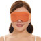 ALASKA BEAR Sleep Mask for Side Sleepers Best Contoured Eye Mask for All Sleeping Positions Men and Women 100% Blackout Cover Cool Blindfold Most Comfy Headband Style, Machine Washable (Tangerine)