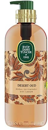 EYUP SABRI TUNCER Natural Olive Oil Liquid Soap DESERT OUD, 500 ml