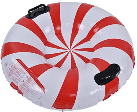 Aufblasbarer Schneeschlauch, Roter + Weißer Schneeschlauch Zum Skifahren Im Freien