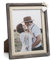 Afuly Bilderrahmen 20x25 Holz Rustikal Braun Vintage Shabby Massivholz Fotorahmen mit Weiß Herz Sackleinen Deko für Wand- oder Tisch Hochzeit Geburtstag Festival Geschenke für Mama Oma
