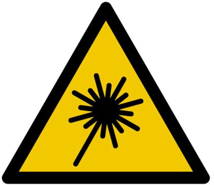 W182 - Hazard Laser Radiation - Warning Sign and Signage - Choice of Sizes - ISO 7010