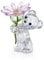 Swarovski Kris Bear Ein Gänseblümchen für Dich, Detailverliebter Bär aus Mehrfarbigem, Strahlendem Kristall