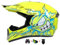 Motocross Fullface MTB Helm für Kinder und Herren - ABS-Schale, Dirt Bike, ATV Motorrad, MX Enduro, Downhill - Mit Handschuhe, Maske, Brille (Farbe: Gelb)
