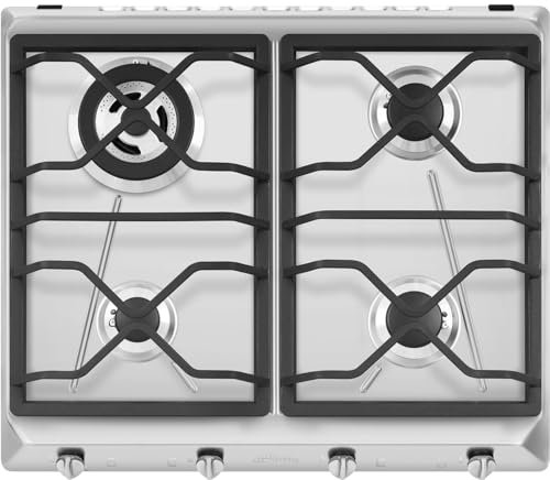 SMEG SRV564O, UNIVERSAL-Gaskochfeld, Stainless steel