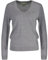 GANT Womens Lambswool V Neck Sweater Grey Melange M