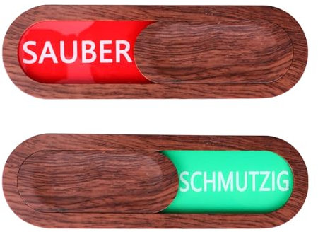 QIYILE Spülmaschine Magnet Clean and Dirty Magnet Sign for Dishwasher Kitchen Geschirrspüler Magnet Clean Dirty Sign Indicator mit Schieber und Doppelseitigen Klebe