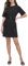 DKNY Women's Short Sleeves Utility with Ring Trims Casual Dress, Black, 36