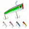 DAYUYUE Angelköder Hartköder Kit 5 Stück Spritzwasser Popper Köder Drillinge Angelhaken für Süßwasser/Salzwasser (17g 10cm)