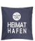 SCHIETWETTER Kissenbezug Heimathafen 50x50cm, Kissenhülle, Zierkissen, Dekokissen, maritim Navy OS