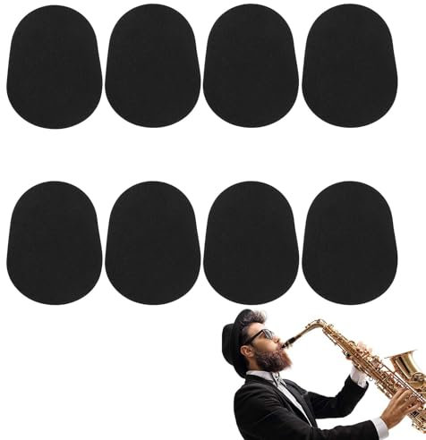 Mundstückkissen, Bissgummi Klarinette, 8 Stück Saxophon Mundstück Patches, Bissgummi Tenorsaxophon, Altsaxophon Mundstückaltsaxophon Mundstückv, 0.8mm Alt-Tenor-Saxophon-Klarinette-Mundstück-Kissen
